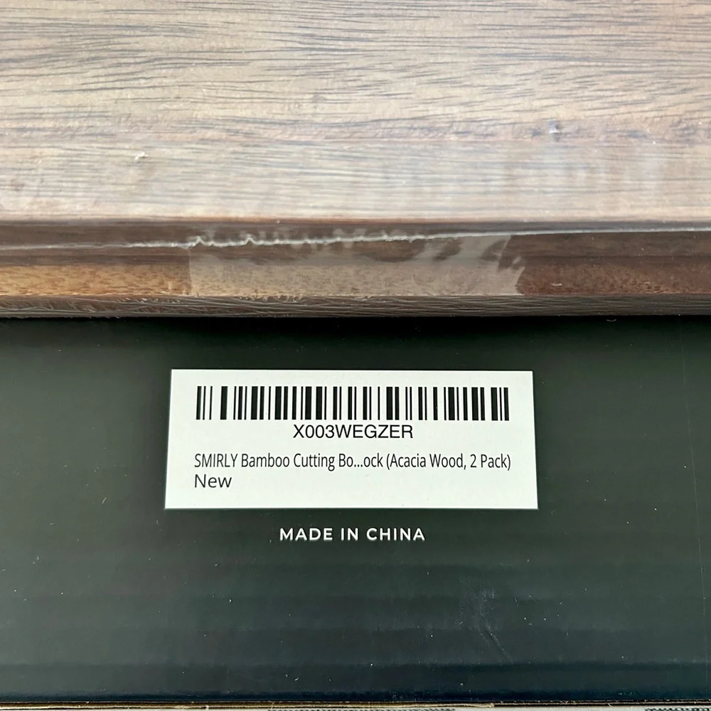 Acacia Wood Cutting Board Set, NWT